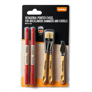 Ciseau hexagonal pointu pour maîtres-bricoleurs, marteaux et ciseaux fabriqués en Italie - Product Image 2