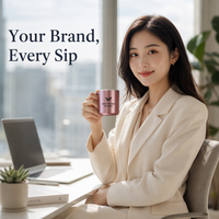 Tasse à expresso en acier inoxydable à double paroi de 80 ml avec logo personnalisé, mini tasse à café isolée, petite tasse à thé en métal pour cadeau promotionnel