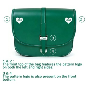 Borsa a Tracolla Vintage Trendy <span class=keywords><strong>in</strong></span> Pelle PU per Donna, Borsa a Sella con Monogramma e Motivo Chevron, Portatile - Product Image 3