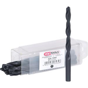 KS TOOLS Forets hélicoïdaux HSS-R, lot de 10, 8,0mm - Product Image 1