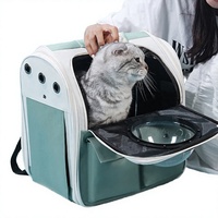 Sac à dos de transport pliable et respirant en polyester pour animaux de compagnie (chats, chiens, petits animaux) – Vente en gros, design de luxe avec fermeture éclair