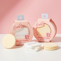 LMLTOP Nouvelle conception, houppette à poudre portable, éponge cosmétique élastique, adaptée au fond de teint liquide, à la crème et à la poudre sèche
