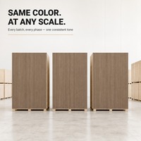 MDF mélaminé sans différence de couleur, lots stables, panneaux de fibres de bois à couleur uniforme pour projets hôteliers et d'appartements