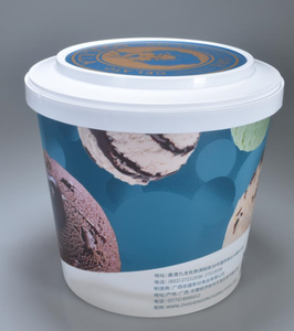 Cubo <span class=keywords><strong>de</strong></span> helado <span class=keywords><strong>de</strong></span> 5,2 L PP con tapa y ASA, logotipo personalizado IML, gran capacidad, reutilizable, duradero - Product Image 5