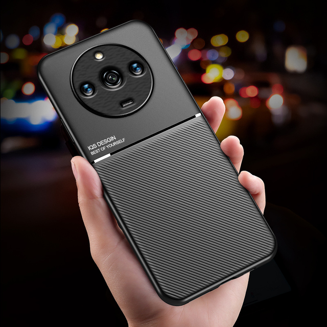 For OPPO Cover for OPPO Realme11/Realme 11 Pro Cover New Fashion Lens Protective Luxury Frosted Leather Car Magnetic Phone case