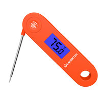 Thermomètre numérique pour viande Lonnmeter OEM/ODM intelligent, étanche IP68, lecture instantanée, sondes en acier inoxydable, haute précision 0,5°C