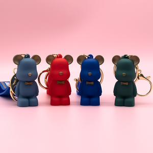 2025 Mới Thiết Kế Phim Hoạt Hình 3D Dễ Thương PVC Động Vật Móc Khóa Bán Buôn Tùy Chỉnh Sang Trọng Giải Trí Loạt Gấu Móc Khóa Trong Số Lượng Lớn - Product Image 5