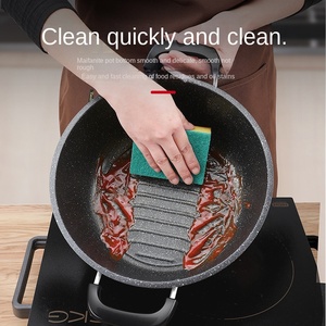 Ensemble de casseroles de cuisson antiadhésives pour <span class=keywords><strong>induction</strong></span>, faitout <span class=keywords><strong>en</strong></span> <span class=keywords><strong>fonte</strong></span> antiadhésif avec couvercle - Product Image 5