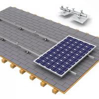 Kit de système de montage de panneau solaire résidentiel pour l'installation de panneaux solaires en toit d'asphalte