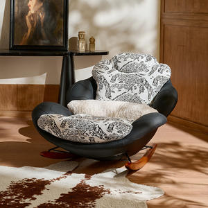 เก้าอี้ปรับเอนหมุนได้ ดีไซน์หรูหรา พร้อมฟังก์ชั่นปรับเอียง โครงสร้างแข็งแรง เหมาะสำหรับห้องนั่งเล่น เก้าอี้โซฟาเดี่ยวสไตล์โมเดิร์นเรโทร - Product Image 3