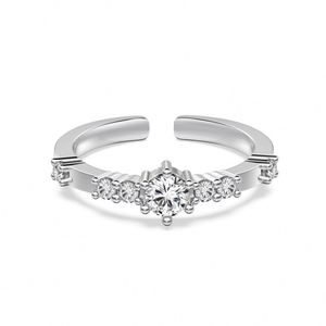Dylam 925 Sterling <b>Silver</b> Jewelry Supplier Rhodium 18K Gold Plated <b>Eternity</b> Band 5A Zirconia <b>Rings</b> for Women Daily Dress Up - Product Image 1
