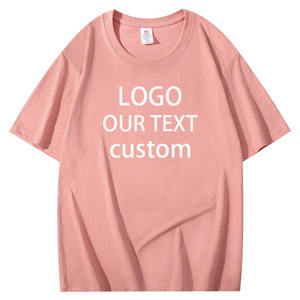 Unisex Cotton Bulk Oversized Blank Tshirts Heat Transfer Customized T-shirts Design Your Own Printing LOGO