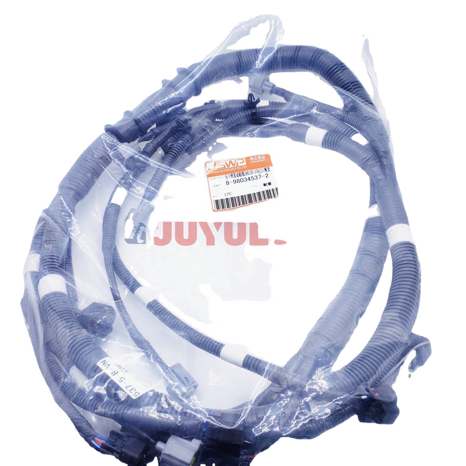 Высококачественный жгут проводов двигателя JUYULONG 8-98034537-2 для двигателя Hitachi ZAX120-3 Isuzu 4JJ1, детали строительной техники