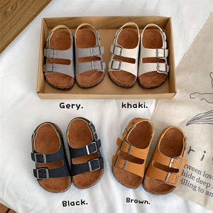 Sandales d'été respirantes de style coréen pour enfants, pantoufles pour garçons et filles, semelles souples, chaussures de plage - Product Image 6