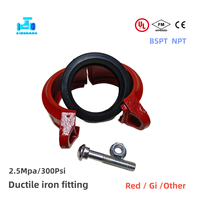 Raccord de réduction rainuré concentrique femelle en fonte ductile UL FM de qualité supérieure pour tuyauterie rigide