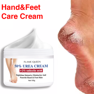 <span class=keywords><strong>Crema</strong></span> de <span class=keywords><strong>urea</strong></span> orgánica 2% de ácido salicílico <span class=keywords><strong>50</strong></span>% para el cuidado de los pies y las manos, removedor de callos, exfoliante, eliminación de piel muerta - Product Image 1