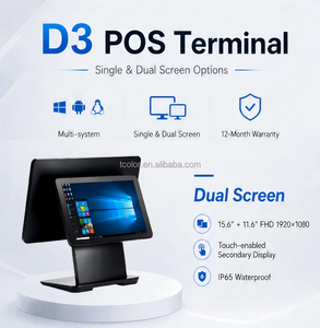 Caja Registradora TCOLOR para Supermercados, Pantalla Táctil Android de 15.6 Pulgadas, Punto de Venta con Pantalla Dual - Product Image 2