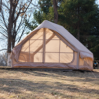 Grande tente de camping gonflable quatre saisons, une chambre, un salon, installation rapide et automatique, >3000mm, imperméable