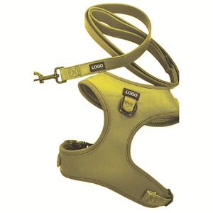 30 Pcs Tali Dada Anjing/Kucing dari Kulit PU Warna Solid yang Dapat Diubah Ukurannya, Dilengkapi Tali dan Kalung untuk Semua Musim - Product Image 5