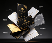 Cartes de visite de luxe personnalisées avec dorure à chaud, gaufrage, feuille holographique - Impression offset sur carton épais