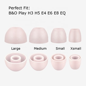 E6 E4 H5สำหรับ <span class=keywords><strong>B</strong></span> & <span class=keywords><strong>O</strong></span> Play <span class=keywords><strong>H3</strong></span> E8ที่ครอบหูลดเสียงรบกวนกรอบยางซิลิโคน - Product Image 2