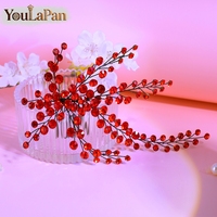 YouLaPan Peigne à cheveux gothique en strass, fait à la main, exquis, pour mariages, banquets, danses, fêtes, accessoires pour cheveux YXA231