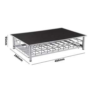 Compatible pour <span class=keywords><strong>Tassimo</strong></span> 60pcs Capsule de café Capsule de café <span class=keywords><strong>Tiroir</strong></span> en métal Support de rangement 3 rangées - Product Image 4