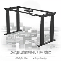 Table de bureau électrique pliable à hauteur réglable, cadre vertical, design ergonomique, construction en acier inoxydable, moderne