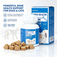 Comprimés de calcium Waylemo, compléments et vitamines pour chiens, complément pour chats, os et dents solides, croissance des chiots et des chatons, soins de santé pour animaux de compagnie, 120g