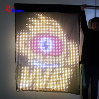Drapeau lumineux LED personnalisé, spectacle de lumière de scène, accessoires de danse d'ouverture, 1 pièce, robots de performance pour adultes, scène et vêtements de danse