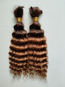 Cabello Humano 100% Rizado Profundo, Cabello Indio a Granel de 20 a 26 Pulgadas, Cabello Virgen Sin Procesar a Granel Sin Trama - Product Image 4