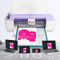 Plotter de Escritorio, Cortador Automático de Contornos, Plotter de Corte de Vinilo Termotransferible, Máquina para Camisetas