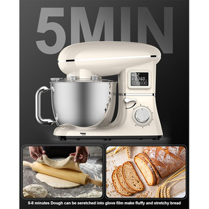 <span class=keywords><strong>Robot</strong></span> Pâtissier et Boulanger de 1000W à 2000W, Pétrisseur de Pâte <span class=keywords><strong>pour</strong></span> Gâteaux et Pains, 6L 7L 8L, Appareil de Cuisine Professionnel - Product Image 2