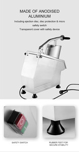 HLC-300 Hualing Restaurant and Hotel Use 300kg <b>Vegetable</b> <b>Cutter</b> With 5 Blades, <b>Vegetable</b> Chopper, Food Processing Machine CE App - Product Image 4