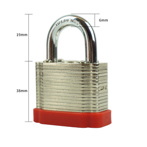 Cadenas <span class=keywords><strong>de</strong></span> sécurité laminé 2026 Elecpopular, étanche, résistant à la corrosion, avec clé maîtresse, durable, en acier zingué <span class=keywords><strong>de</strong></span> 40 mm - Product Image 3