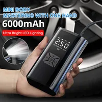Wireless Style Electric Air Pump 6000mAh 150PSI Digital Screen Tyre Inflator for Car Motorcycle Bicycle Ball