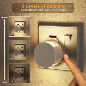 LOHAS Mini White Housing Night Light Dusk Dawn Sensor Dimmable Decorative LED Nachtlamp for Bathroom Hallway - Product Image 4