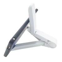 Support de tablette et de téléphone portable universel rotatif et pliable, support de bureau portable réglable en plastique pour téléphone portable et tablette
