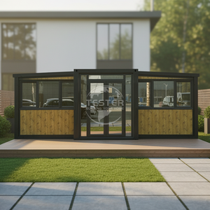 Casa Contenedor Expandible <span class=keywords><strong>de</strong></span> Lujo <span class=keywords><strong>de</strong></span> 40 pies, Diseño Chino, Casa Contenedor <span class=keywords><strong>de</strong></span> Acero, Panel Sándwich, Residencia Prefabricada - Product Image 2