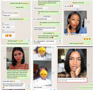 Vente en gros Perruques courtes frisées brutes avec lacet frontal brut noir sans colle pour femmes Perruque Deep Wave Straight Vente en gros pas cher - Product Image 4