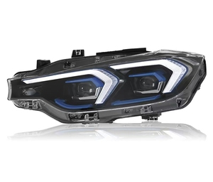 Faros LED para Automóvil, Compatibles con <span class=keywords><strong>BMW</strong></span> Serie 3 <span class=keywords><strong>F30</strong></span> F31 F35 2012-2018, Estilo Ikon, DRL con Ojos de Ángel, 8000K - Product Image 5