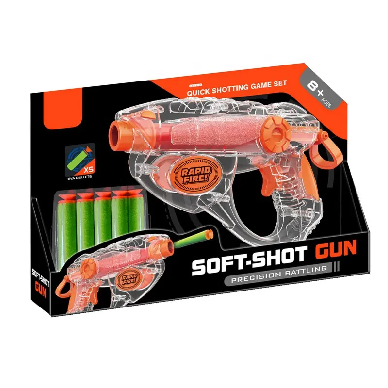 Оптовая продажа, набор мягких ручных пистолетов, забавные игрушки для стрельбы, игрушки для детей, игрушечный пистолет, 2024 OEM/ODM