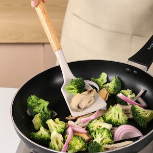 Wholesale 19 Pieces Silicone Kitchen Utensils Sets Spoon and Chopping Board Cooking <b>Tools</b> With Wooden Handle - Product Image 4