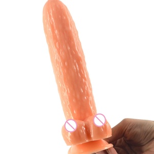 FAAK-22 Dildo de 8 pulgadas con forma de pepino, plug anal, dildo realista, herramienta sexual, estimulador del punto G, juguete sexual para mujeres - Product Image 3