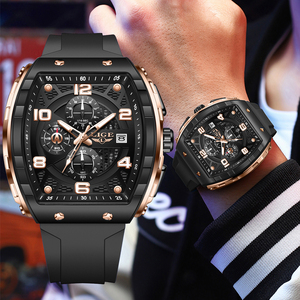 Reloj de Pulsera LIGE LG89231 para Hombre, Esfera de 51 mm, Estilo Ejecutivo, Luminoso, Cronógrafo, 3 Subesferas, Calendario, Resistente al Agua, Regalo para Hombre - Product Image 2