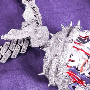 Hip Hop Fine Jewelry Passd Diamant tester 925 Sterling Silber Iced Out VVS Moissan ite Emaille Jesus Anhänger für Männer - Product Image 5