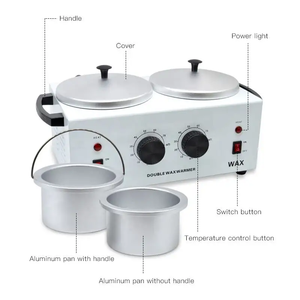 Scaldacera Professionale a Triplo Vaso 3 in 1 di Fascia Alta da 1500ml, Macchina <span class=keywords><strong>per</strong></span> Epilazione con <span class=keywords><strong>Rullo</strong></span> <span class=keywords><strong>per</strong></span> Paraffina - Product Image 2