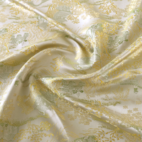 Tissu satiné jacquard foncé imitation brocart Song, style chinois moderne, en gros, pour la production de manteaux et hauts