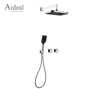 Montado en la pared 300*200 <span class=keywords><strong>ducha</strong></span> superior Cromo latón macizo Cuerpo principal oculto Grifo de <span class=keywords><strong>ducha</strong></span> de doble manija - Product Image 1