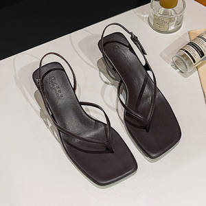 Nuovi Sandali Estivi da Donna con Tacco a Spillo, Comodi e Alla Moda, con Cinturino Posteriore e Punta Aperta - Product Image 2